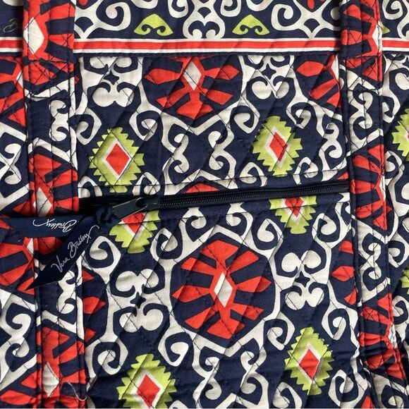 Vera Bradley Sun Valley Work Tote Laptop Purse Diaper Quilted Bag With Pockets - Picture 9 of 15